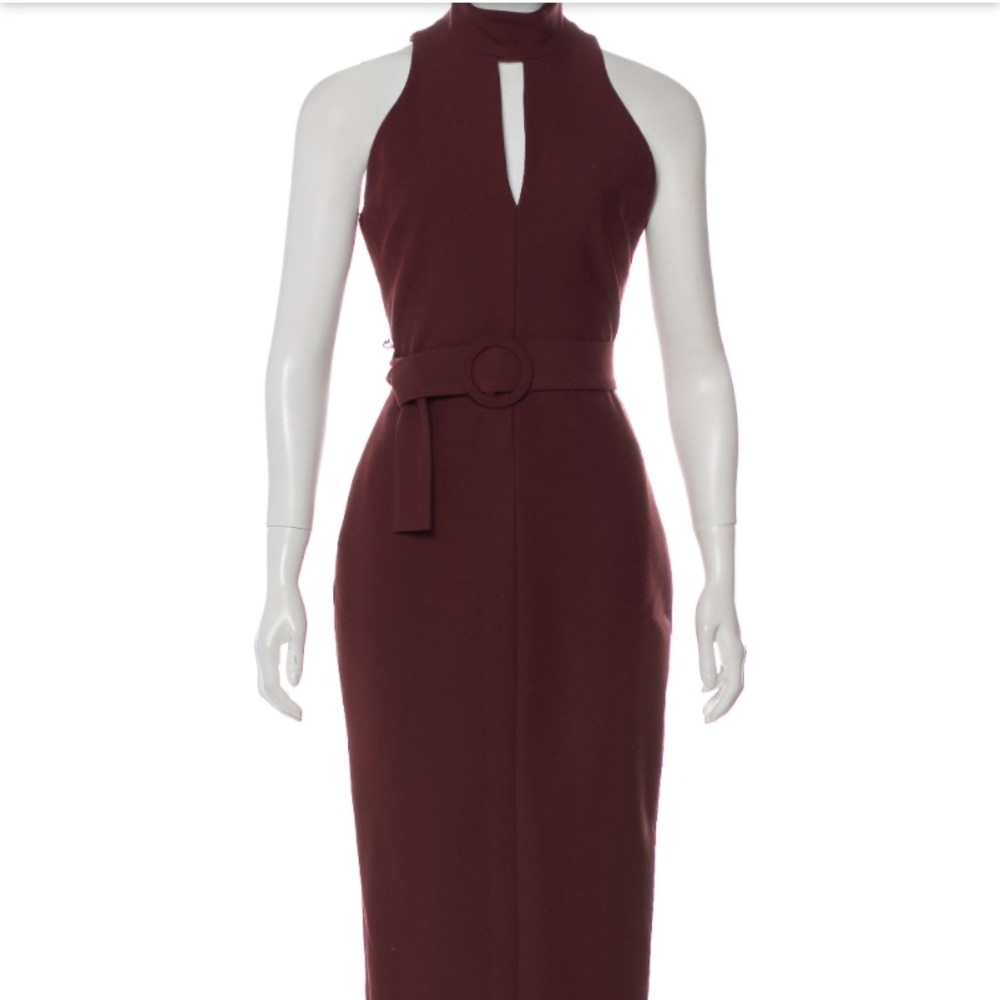 Cinq a Sept Keyhole Midi Dress - Picture 2 of 6